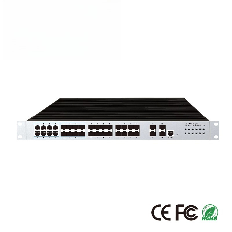 Sfp+ 10G Managed Switch 8 Port - Switch Ethernet industriel géré avec 24
