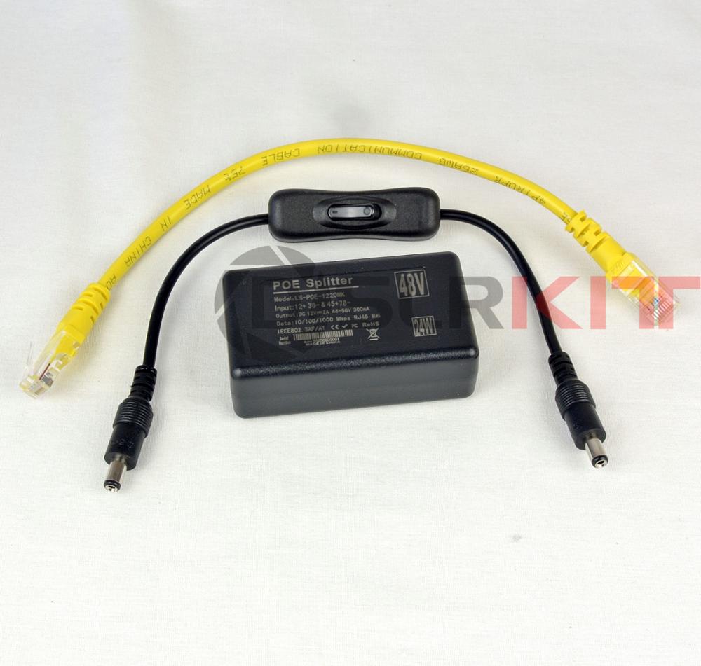 Active Poe Splitter Gigabit 12V 2A - DSLRKIT – séparateur PoE actif 12V2A,