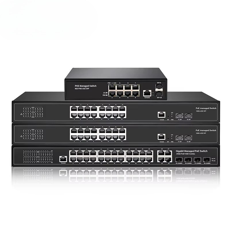 Managed Gigabit Poe Switch 8 Port 802.3At - Commutateur PoE géré L2 à 8