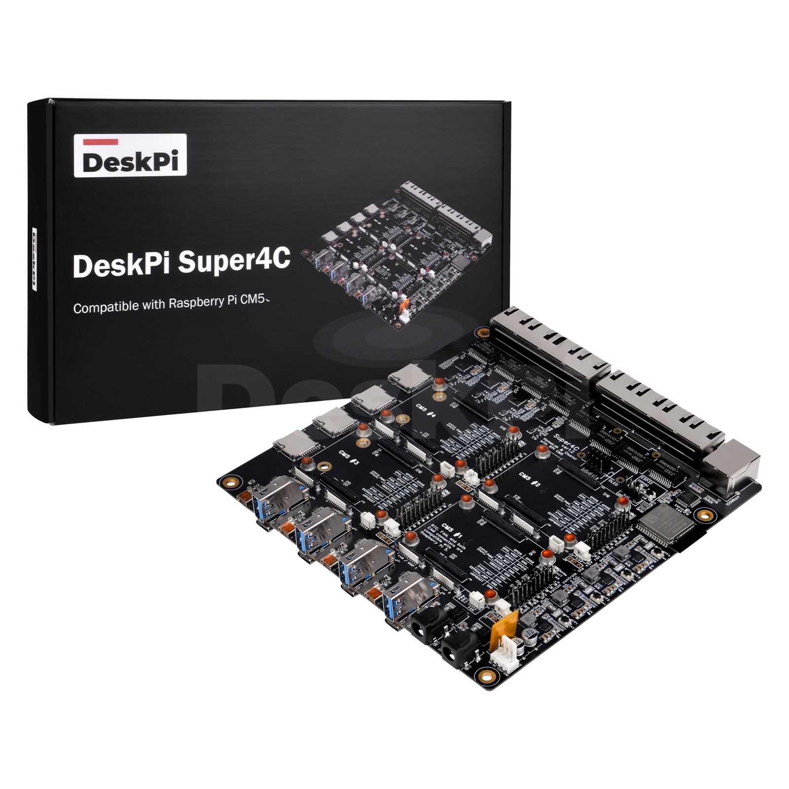 Deskpi Super6C - Carte Mini-ITX DeskPi Super4C Raspberry Pi