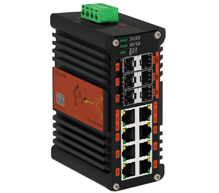 Sfp+ 10G Managed Switch 8 Port - Switch PoE+ industriel L2 Plus géré