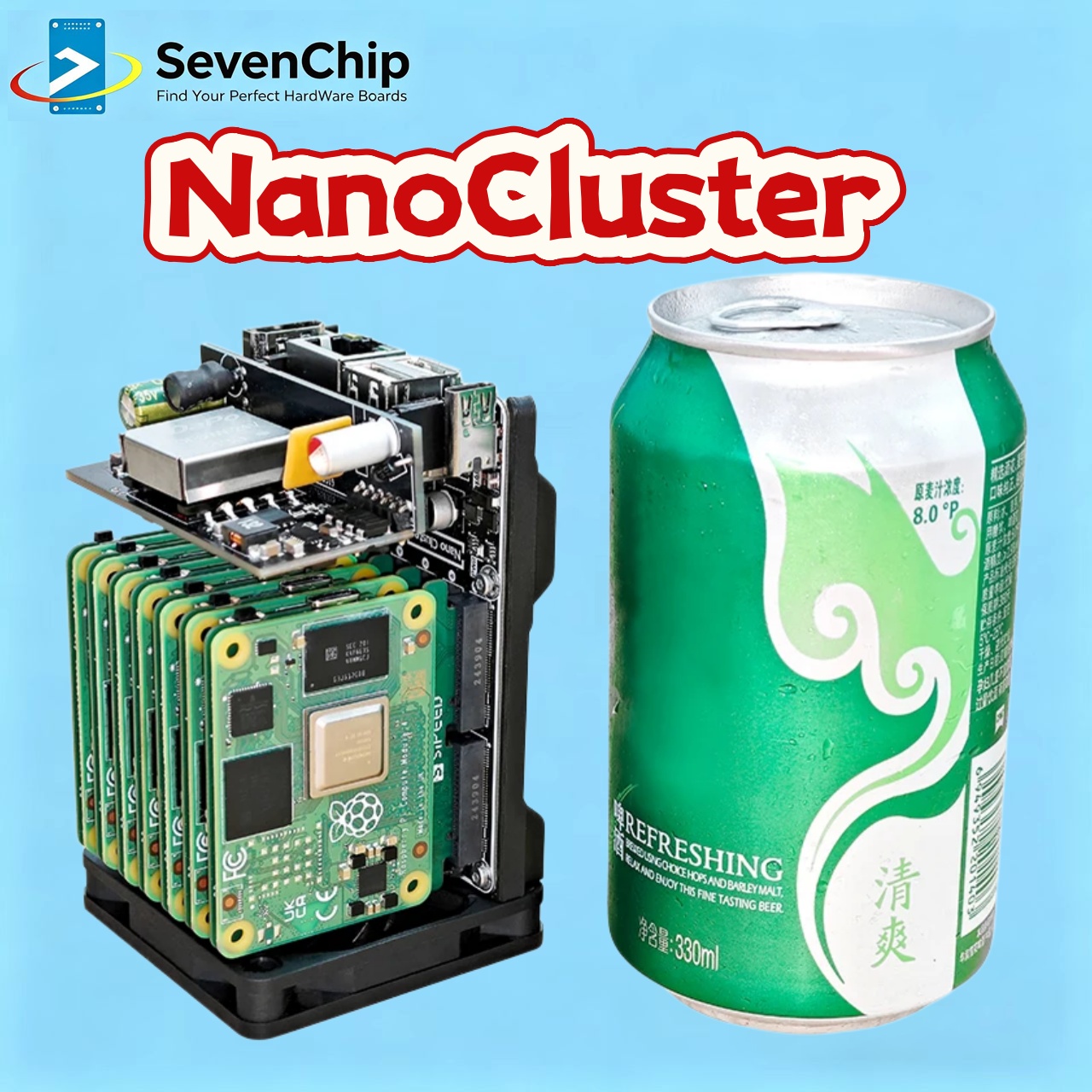 Sipeed NanoCluster 7x CM4/CM5  - Deskpi Super6C avis et prix