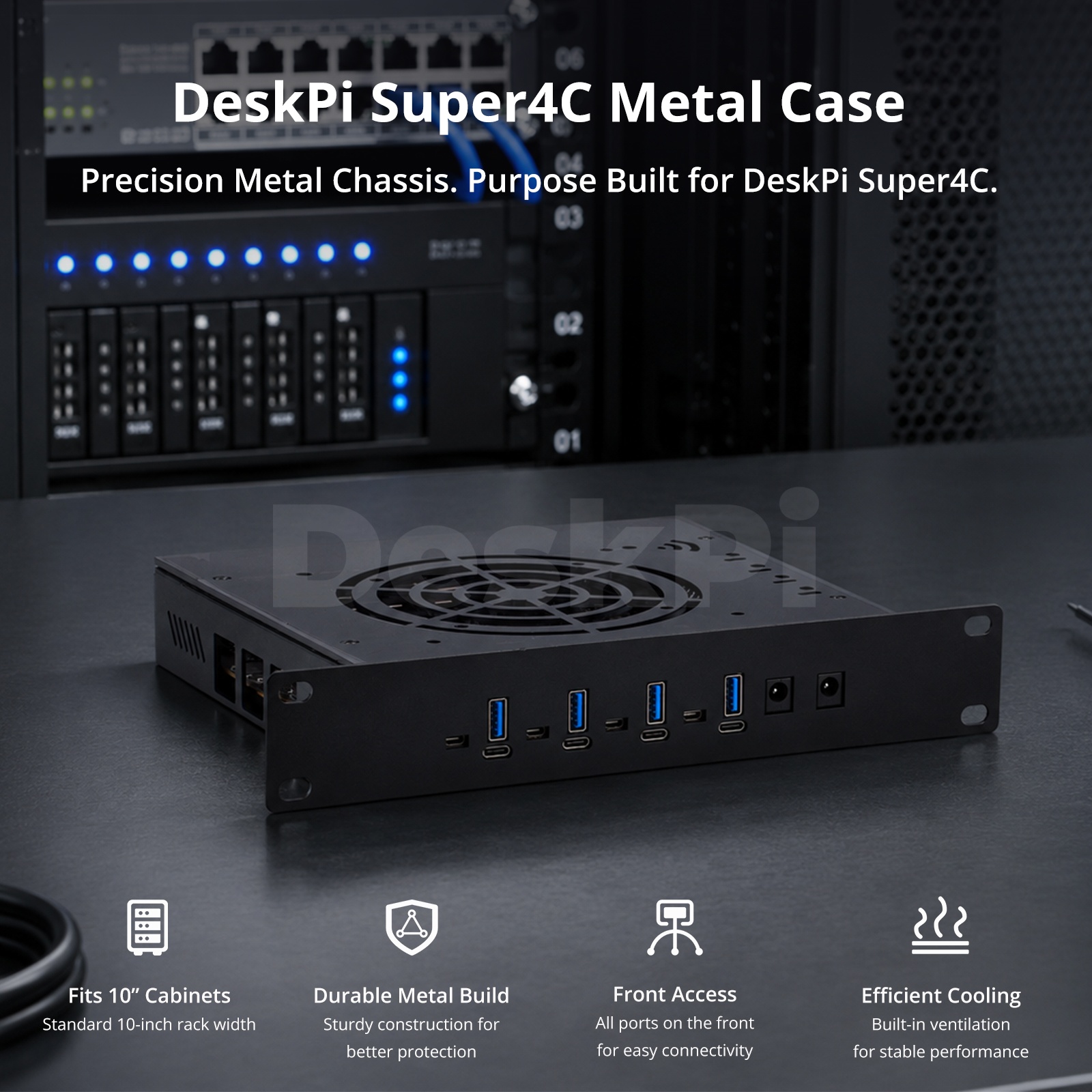 Boîtier métallique DeskPi pour - Deskpi Super6C avis et prix