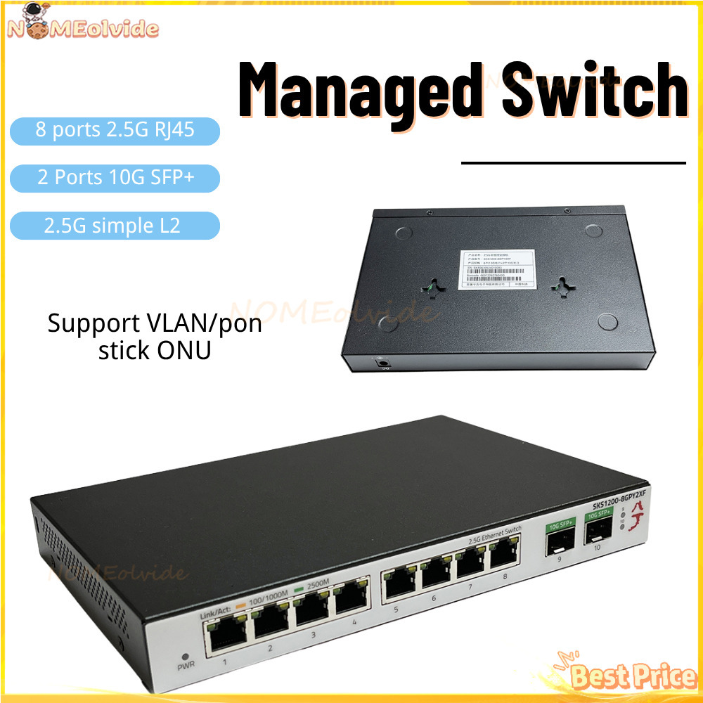 Commutateur Xikestor SKS1200 S - Sfp+ 10G Managed Switch 8 Port avis et prix