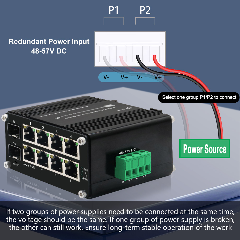 Switch PoE géré 8 ports 10/100 - Managed Gigabit Poe Switch 8 Port 802.3At avis et prix